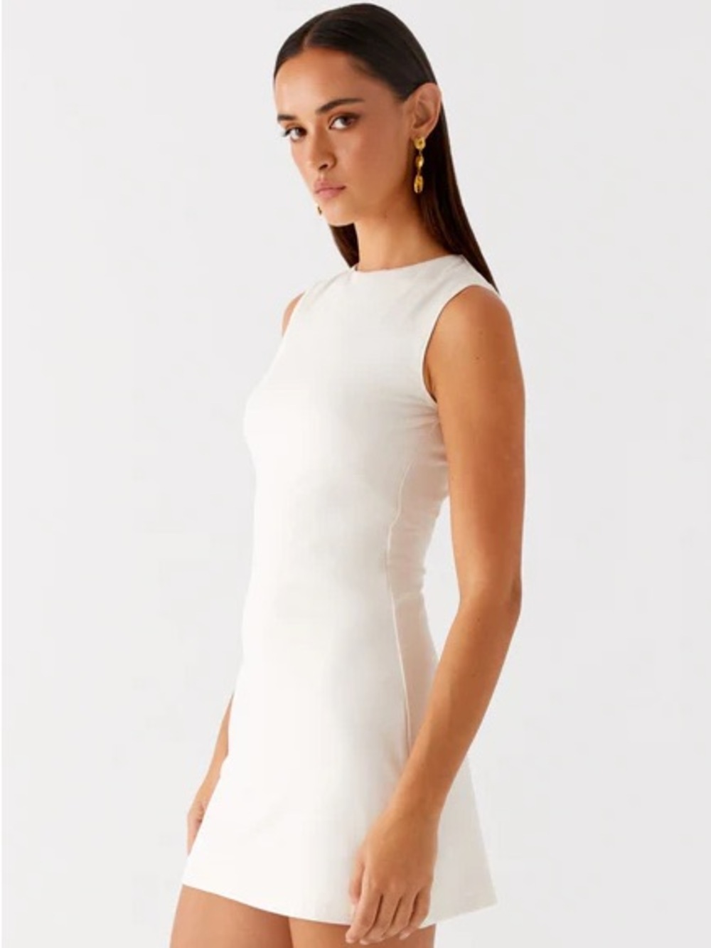 Peppermayo Shai Pearl Mini Dress - Ivory size 10 NWT